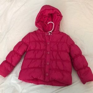 Gymboree XS pink puffer coat